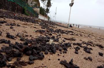 Whose fault is the Pollution from tarballs in Mumbai?